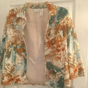 Alfred Dunner Size 16  Multicolored Jacket NWT